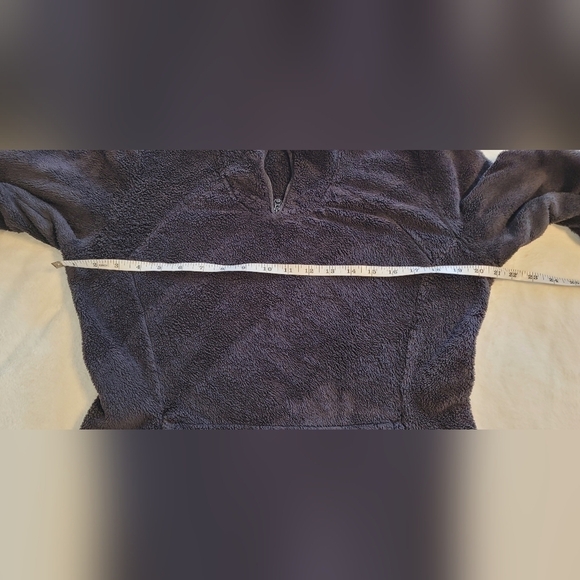 The North Face Black 1/4 Zip Pullover Soft Warm Sweatshirt Jacket Size Medium - Picture 10 of 11